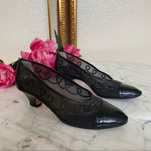 Yves Saint Laurent Vintage Low Block Shoes